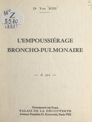 cover image of L'empoussiérage broncho-pulmonaire